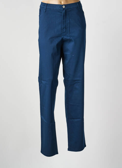 Pantalon droit stretch taille normale bleu COWEST femme