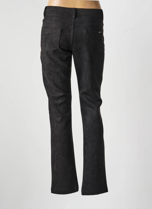 Pantalon droit stretch taille normale noir GEVANA femme