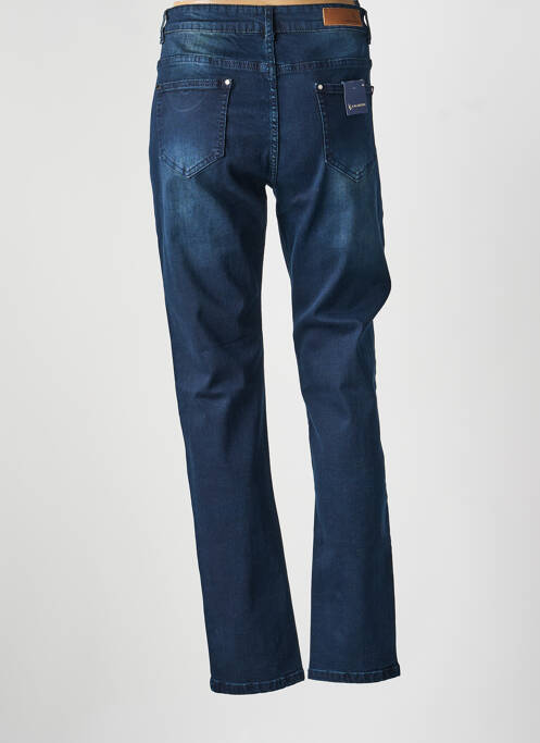 Jeans coupe droite stretch taille normale bleu KALISSON femme