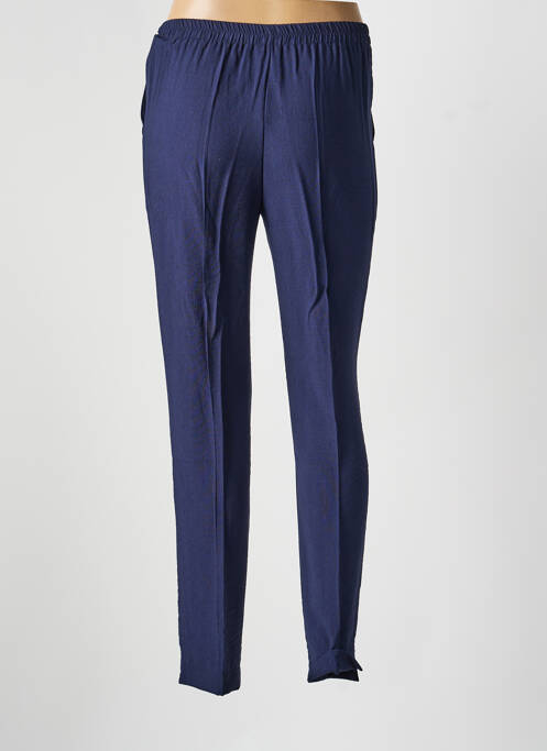 Pantalon slim taille élastique taille normale bleu GEVANA femme