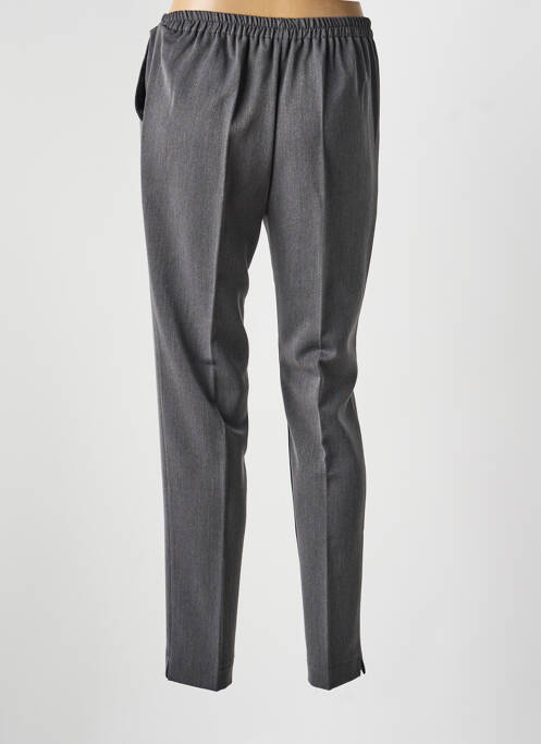 Pantalon slim stretch taille normale gris GEVANA femme