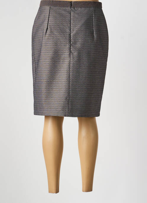 Jupe mi-longue taille haute gris FELINO femme