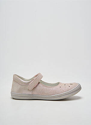 Ballerines tissage satiné bout rond rose PRIMIGI fille