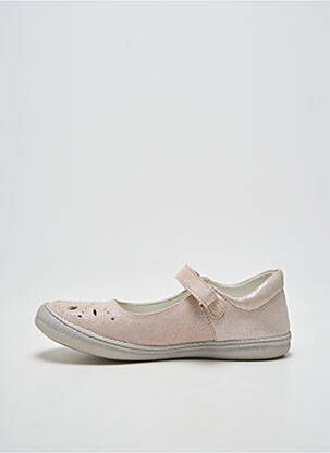 Ballerines tissage satiné bout rond rose PRIMIGI fille