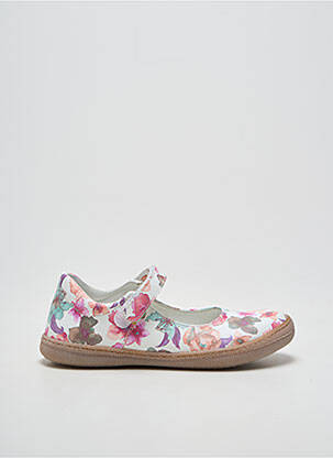 Ballerines semelle amovible bout rond blanc PRIMIGI fille