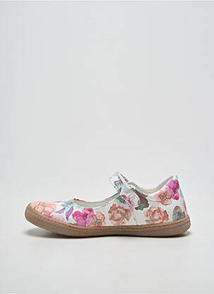 Ballerines semelle amovible bout rond blanc PRIMIGI fille
