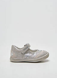 Ballerines semelle amovible bout rond argent PRIMIGI fille