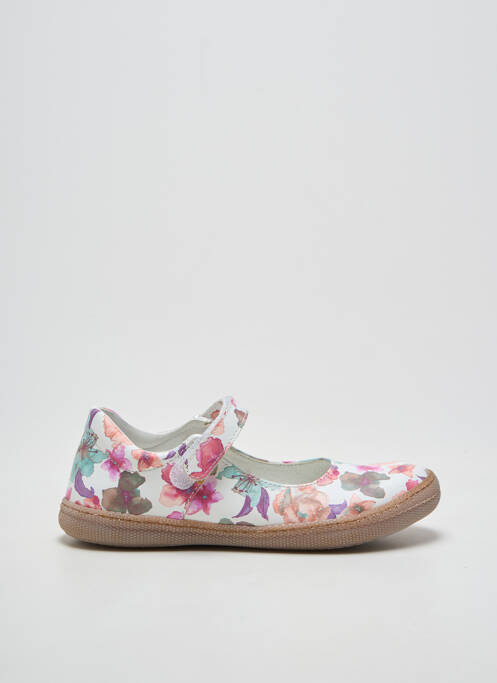 Ballerines semelle amovible bout rond blanc PRIMIGI fille