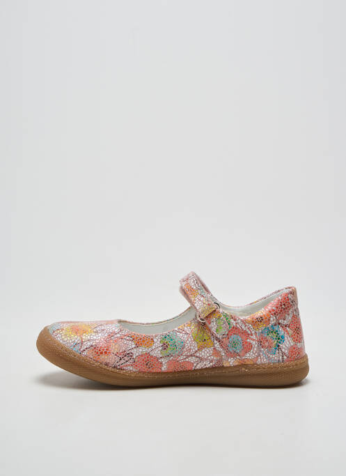 Ballerines impression bout rond orange PRIMIGI fille