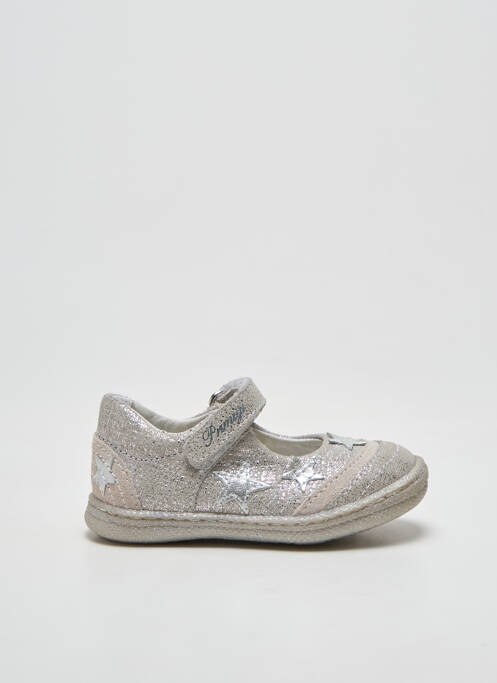 Ballerines semelle amovible bout rond argent PRIMIGI fille