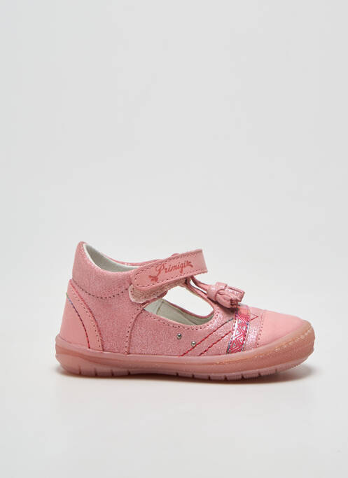 Bottillons fermeture scratch bout rond rose PRIMIGI fille