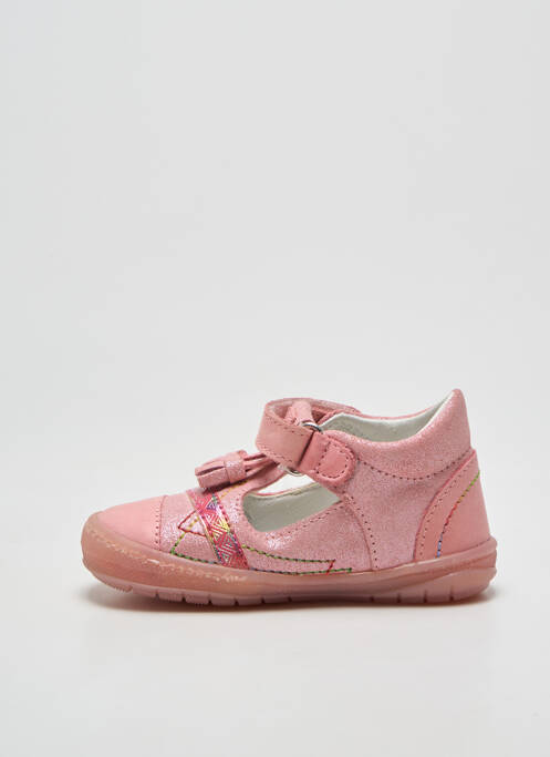 Bottillons fermeture scratch bout rond rose PRIMIGI fille