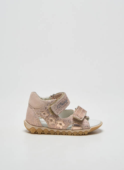 Sandales/nu pieds tissage satiné bout ouvert rose PRIMIGI fille