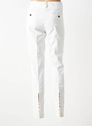 Pantalon chino tissage popeline taille normale beige ZARA femme