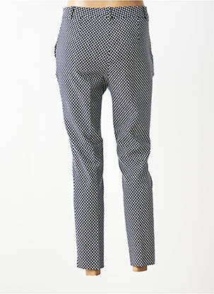 Pantalon 7/8 taille à pinces taille normale bleu 1 2 3 femme