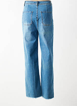 Jeans bootcut taille haute taille haute bleu JS MILLENIUM femme