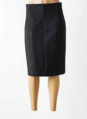 Jupe mi-longue taille haute noir ZARA femme