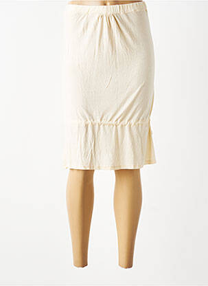 Jupe mi-longue stretch beige ZARA femme
