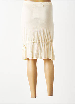 Jupe mi-longue stretch beige ZARA femme