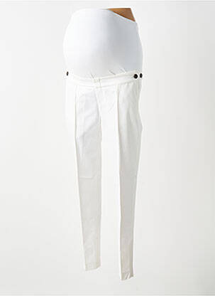 Pantalon maternité tissage popeline beige ZARA femme