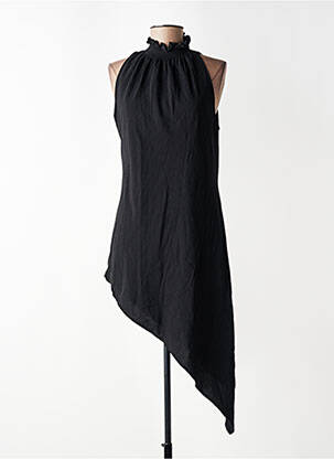 Tunique sans manche coupe asymétrique noir ZARA femme