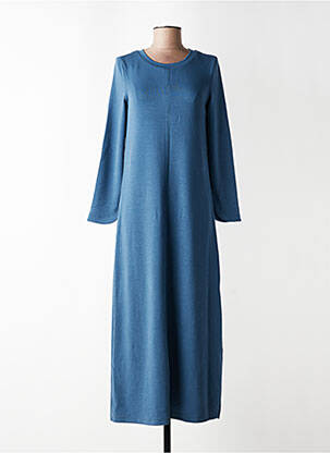 Robe longue manches longues manches longues bleu PARFOIS femme