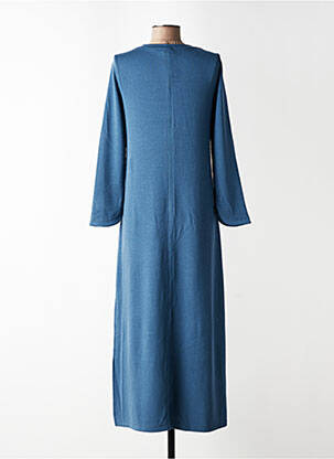 Robe longue manches longues manches longues bleu PARFOIS femme