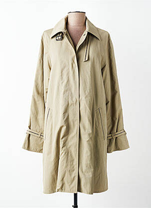 Trench tissage popeline sans capuche vert RAMOSPORT femme