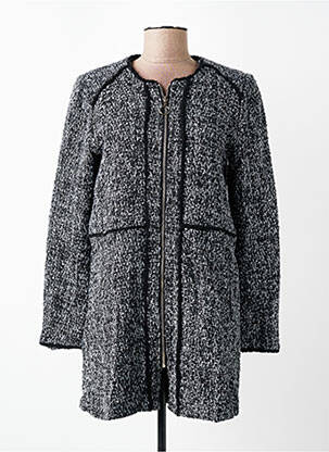 Manteau long coupe cintrée sans capuche gris JW PEI femme