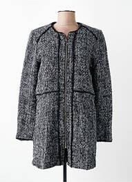 Manteau long coupe cintrée sans capuche gris JW PEI femme