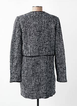 Manteau long coupe cintrée sans capuche gris JW PEI femme