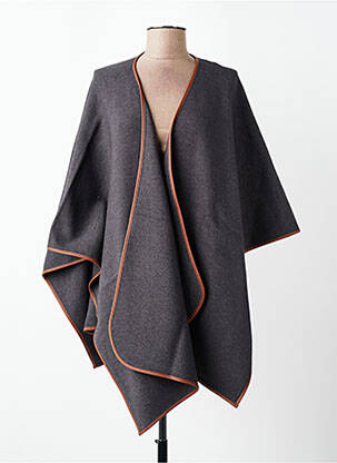 Poncho col v gris PARFOIS femme