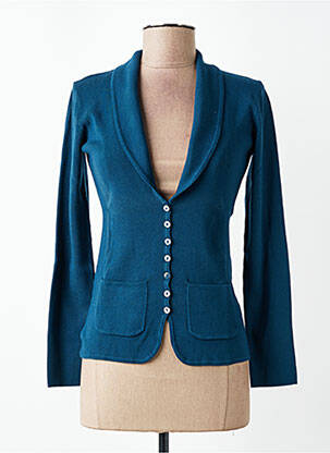 Gilet manches longues stretch bleu H&M femme