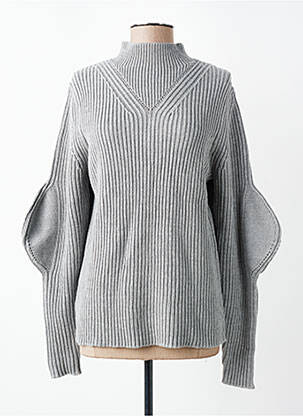 Pull coupe cintrée manches longues gris COS femme