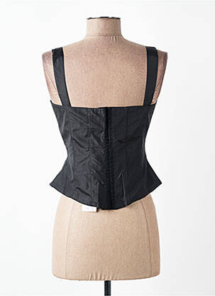 Top col v fines bretelles noir ANNE FONTAINE femme