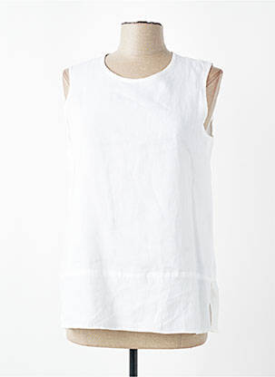 Top sans manche sans manche blanc MAX MARA femme