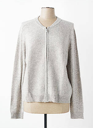 Gilet manches longues stretch gris MONOPRIX femme