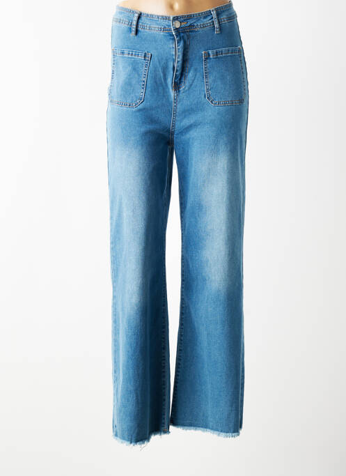 Jeans bootcut taille haute taille haute bleu JS MILLENIUM femme