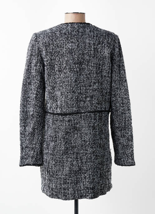 Manteau long coupe cintrée sans capuche gris JW PEI femme