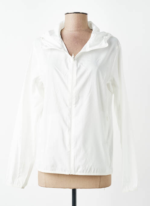 Coupe-vent poches a capuche beige UNIQLO femme