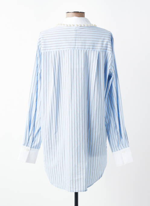 Tunique manches longues col chemisier bleu CULTURE femme