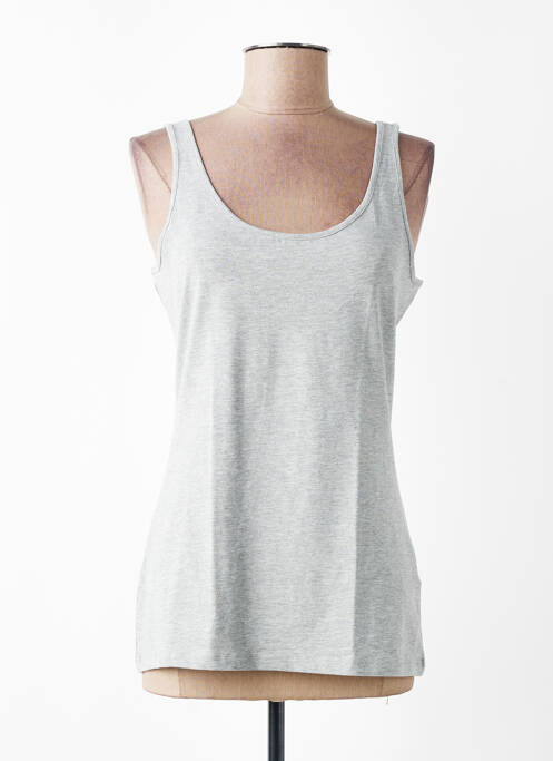 Débardeur stretch sans manche gris H&M femme