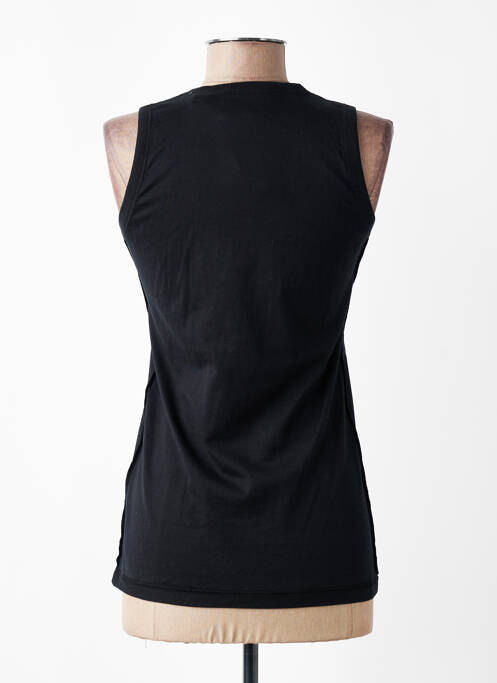 Top tissage jersey sans manche noir DOLCE & GABBANA femme