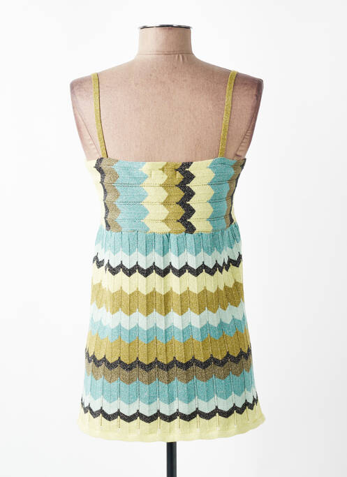 Top col carré fines bretelles vert H&M femme