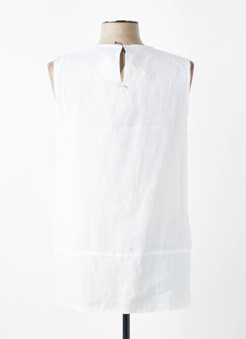 Top sans manche sans manche blanc MAX MARA femme