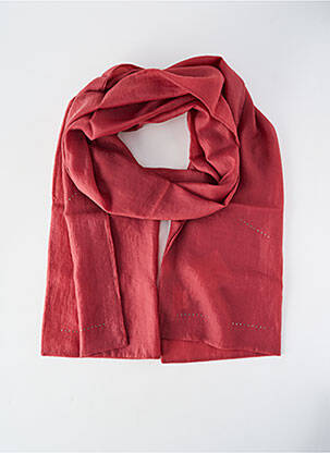 Foulard effet matière satinée rouge HELENA SOREL femme