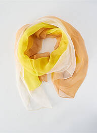 Foulard effet matière satinée jaune PENNYBLACK femme