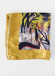 Foulard effet matière satinée jaune PENNYBLACK femme