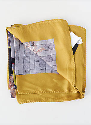 Foulard effet matière satinée jaune PENNYBLACK femme