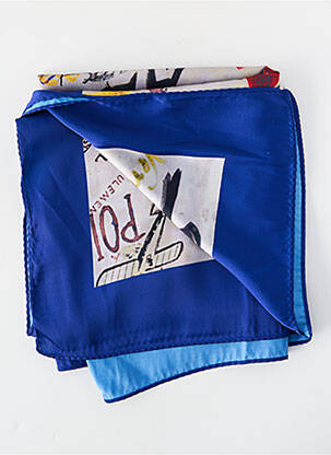 Foulard effet matière satinée bleu PENNYBLACK femme